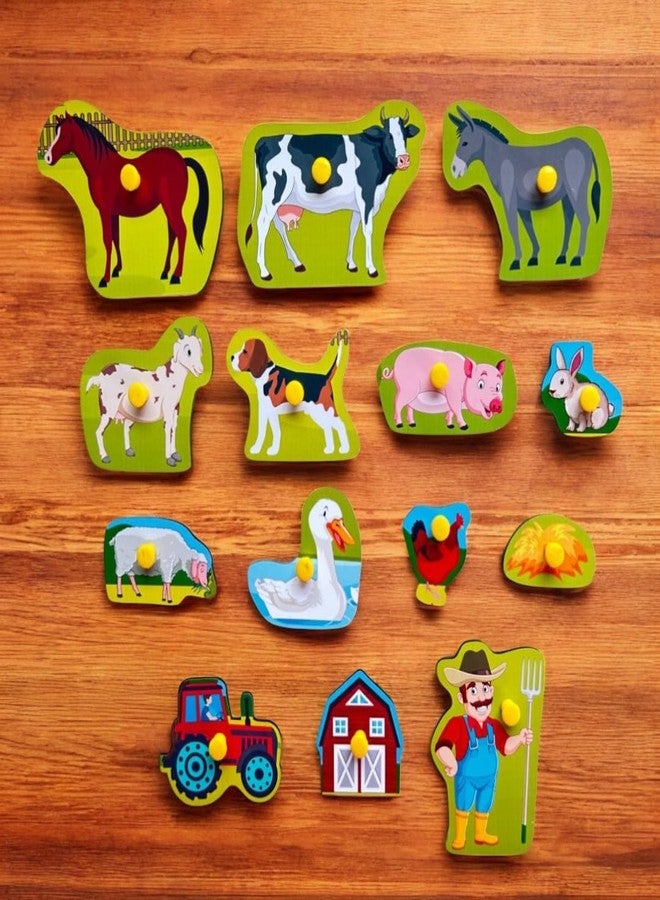 Kiddiwinks Winkslab:Farm Animals and Transportation Combo Peg Puzzle Set for Kids - Interactive Learning with Educational Boards for Kids’ Skill Development - Image 4